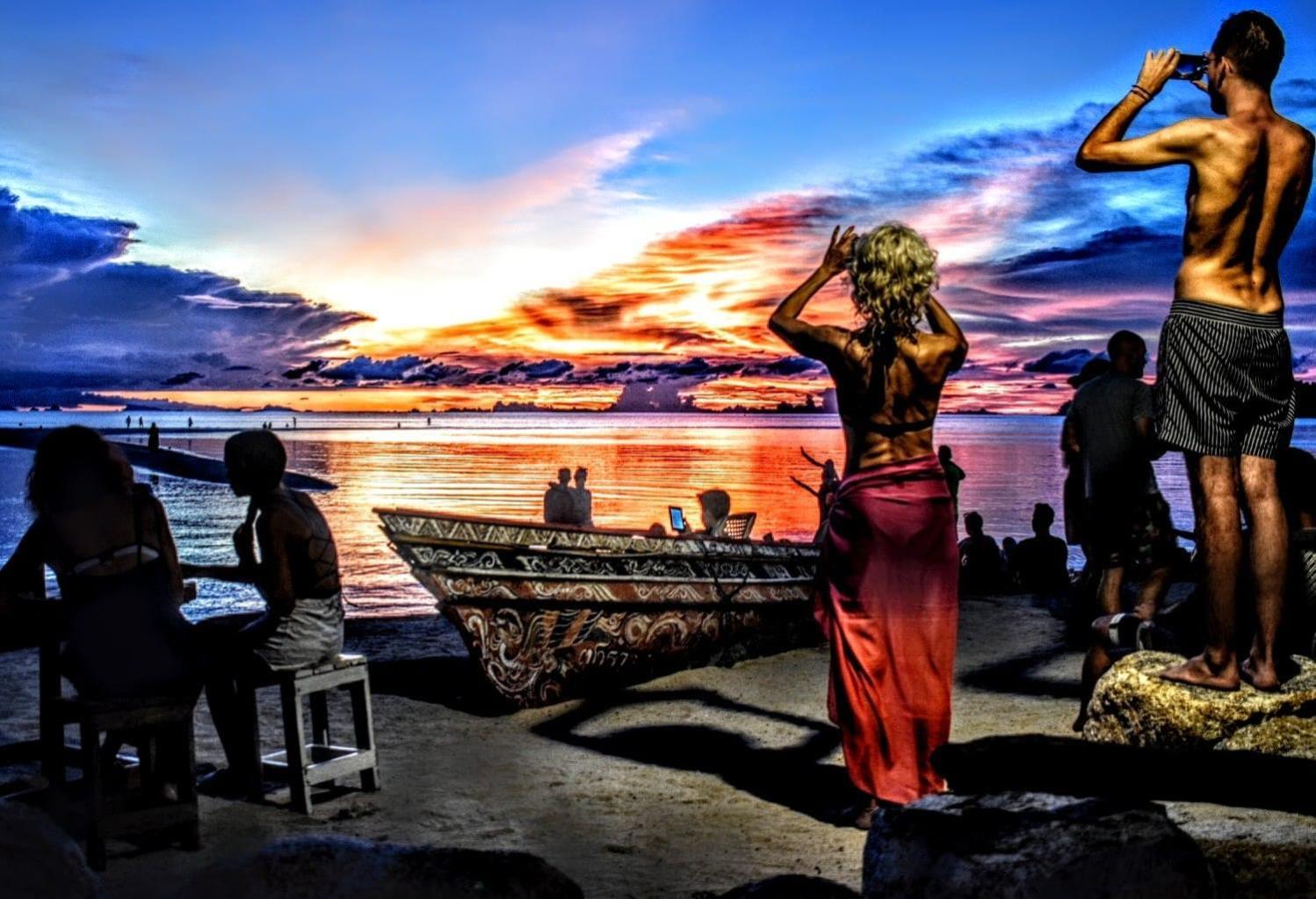 Castaway Beach Bungalows Srithanu Bagian luar foto